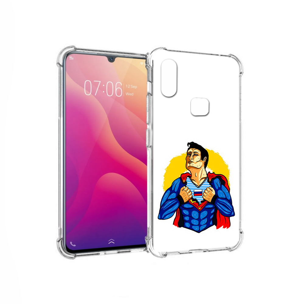 

Чехол MyPads Tocco для Vivo V11i русский супермен (PT119353.424.591), Прозрачный, Tocco