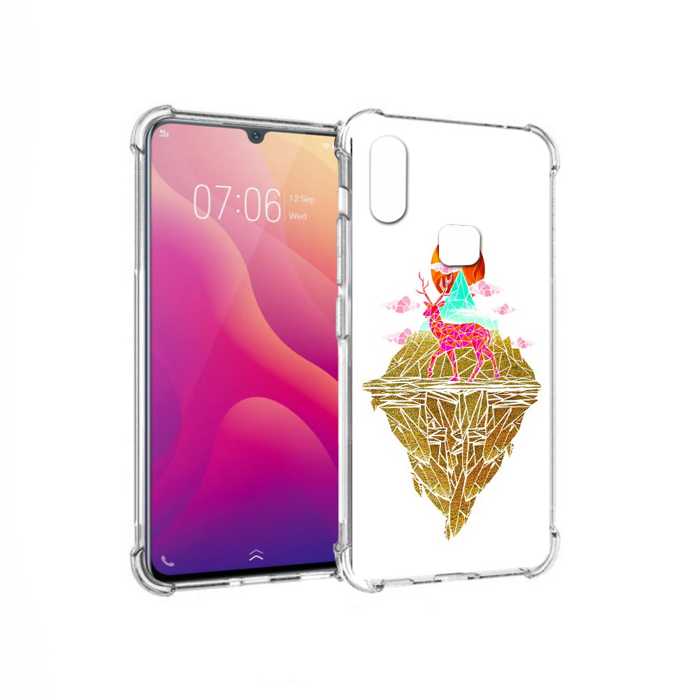 

Чехол MyPads Tocco для Vivo V11i розовый олень абстракция (PT119353.424.586), Прозрачный, Tocco