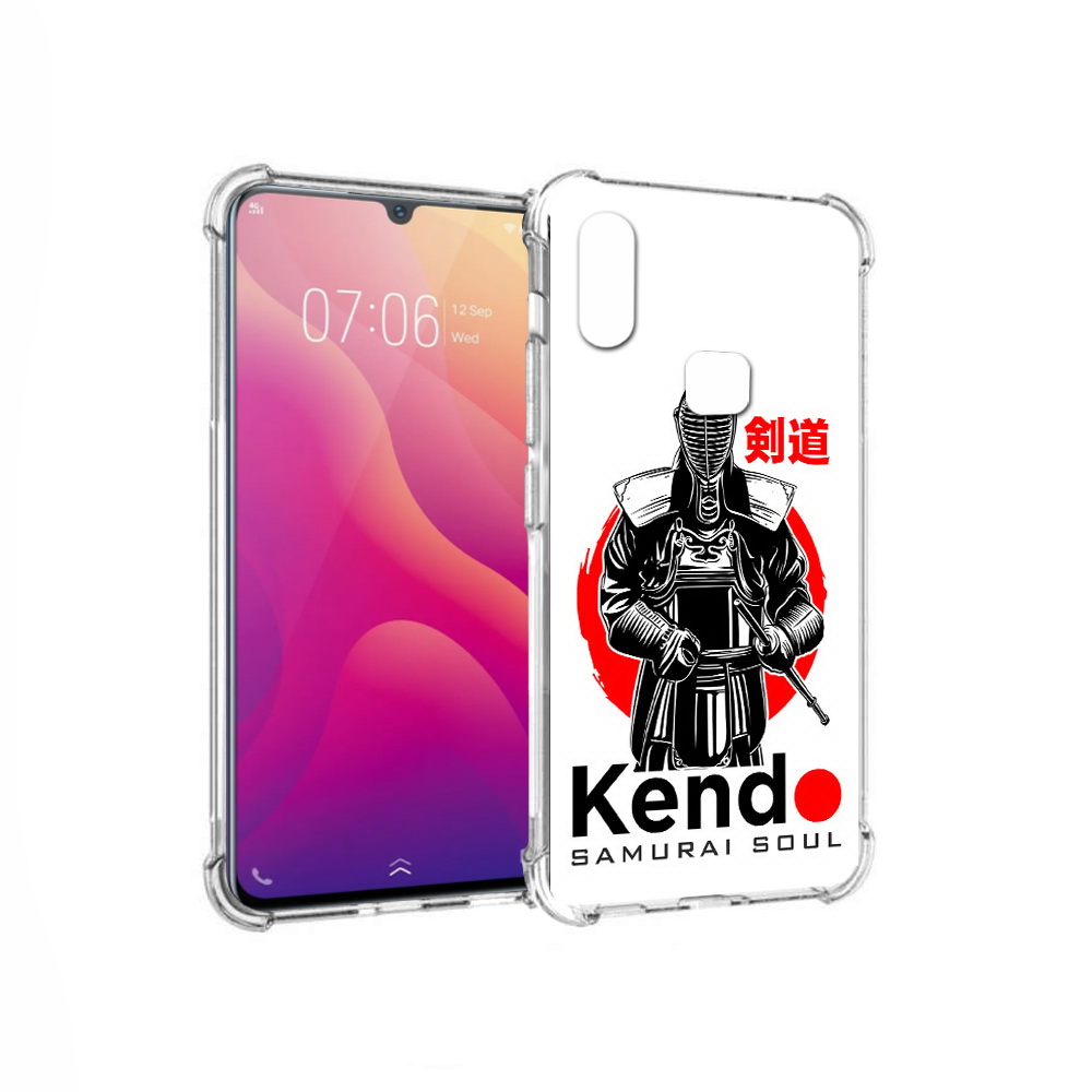 

Чехол MyPads Tocco для Vivo V11i рисованый самурай (PT119353.424.581), Прозрачный, Tocco