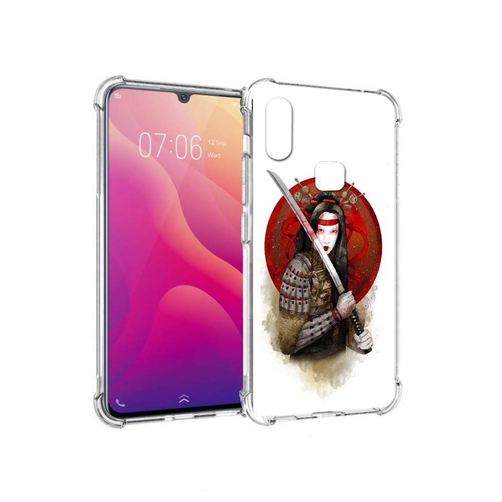 

Чехол MyPads Tocco для Vivo V11i рисованная девушка с катаной (PT119353.424.580), Прозрачный, Tocco