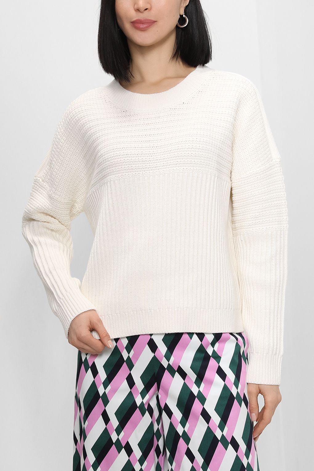 

Джемпер женский Esprit Casual 122EE1I312 белый XL, 122EE1I312