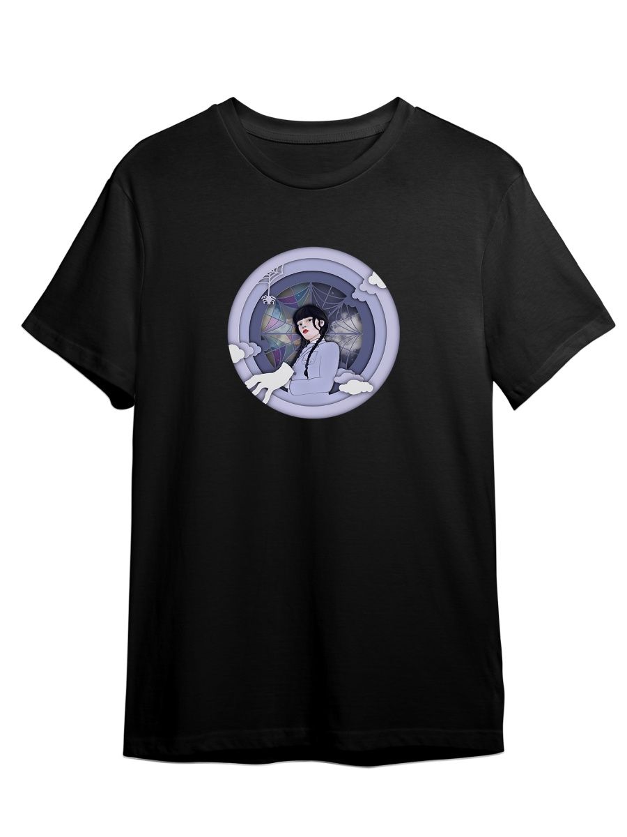 

Футболка унисекс СувенирShop Wednesday/Уэнсдэй/Венсдей 38 черная S, Черный, "Wednesday/Уэнсдэй/Венсдей" 38
