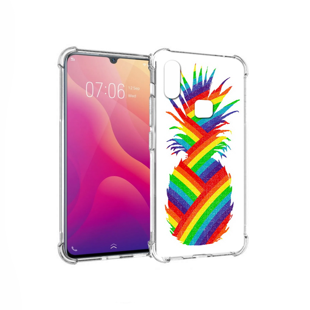 

Чехол MyPads Tocco для Vivo V11i радужный ананас (PT119353.424.566), Прозрачный, Tocco
