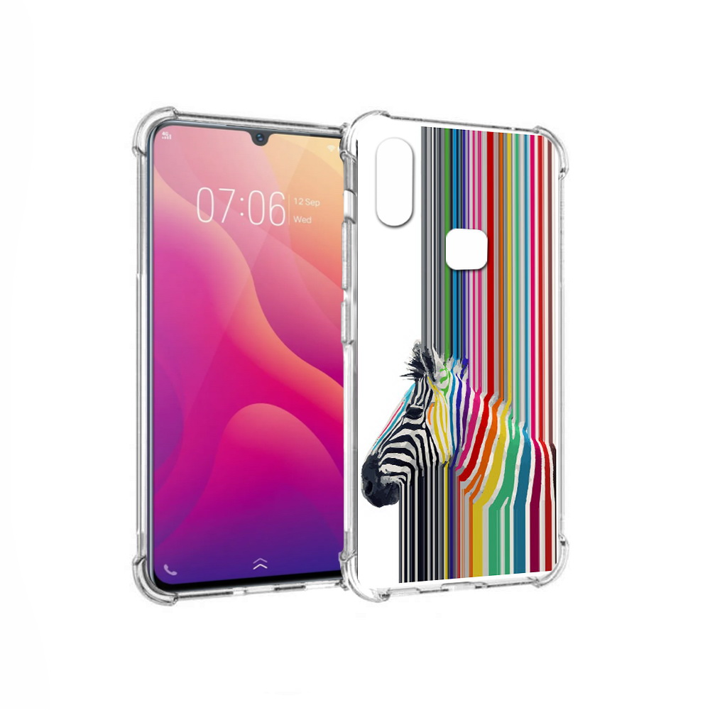 

Чехол MyPads Tocco для Vivo V11i радужная зебра (PT119353.424.565), Прозрачный, Tocco