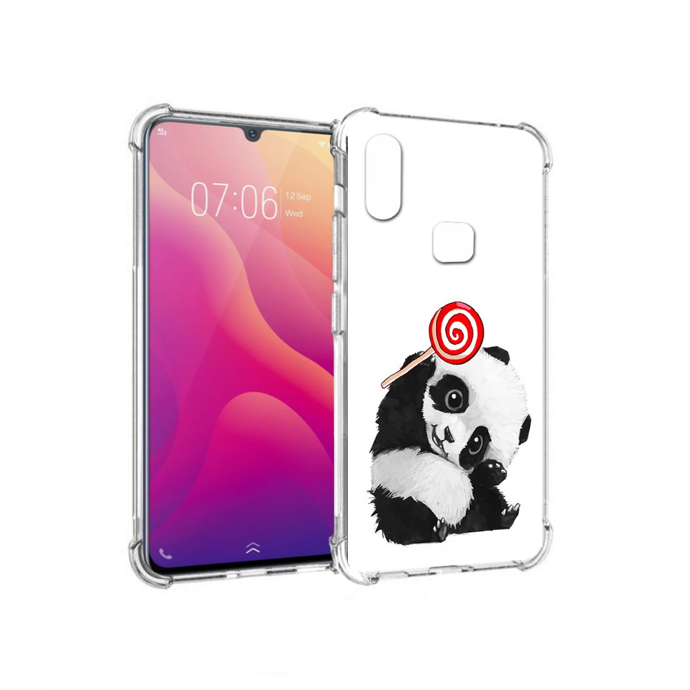 

Чехол MyPads Tocco для Vivo V11i панда с леденцом (PT119353.424.534), Прозрачный, Tocco