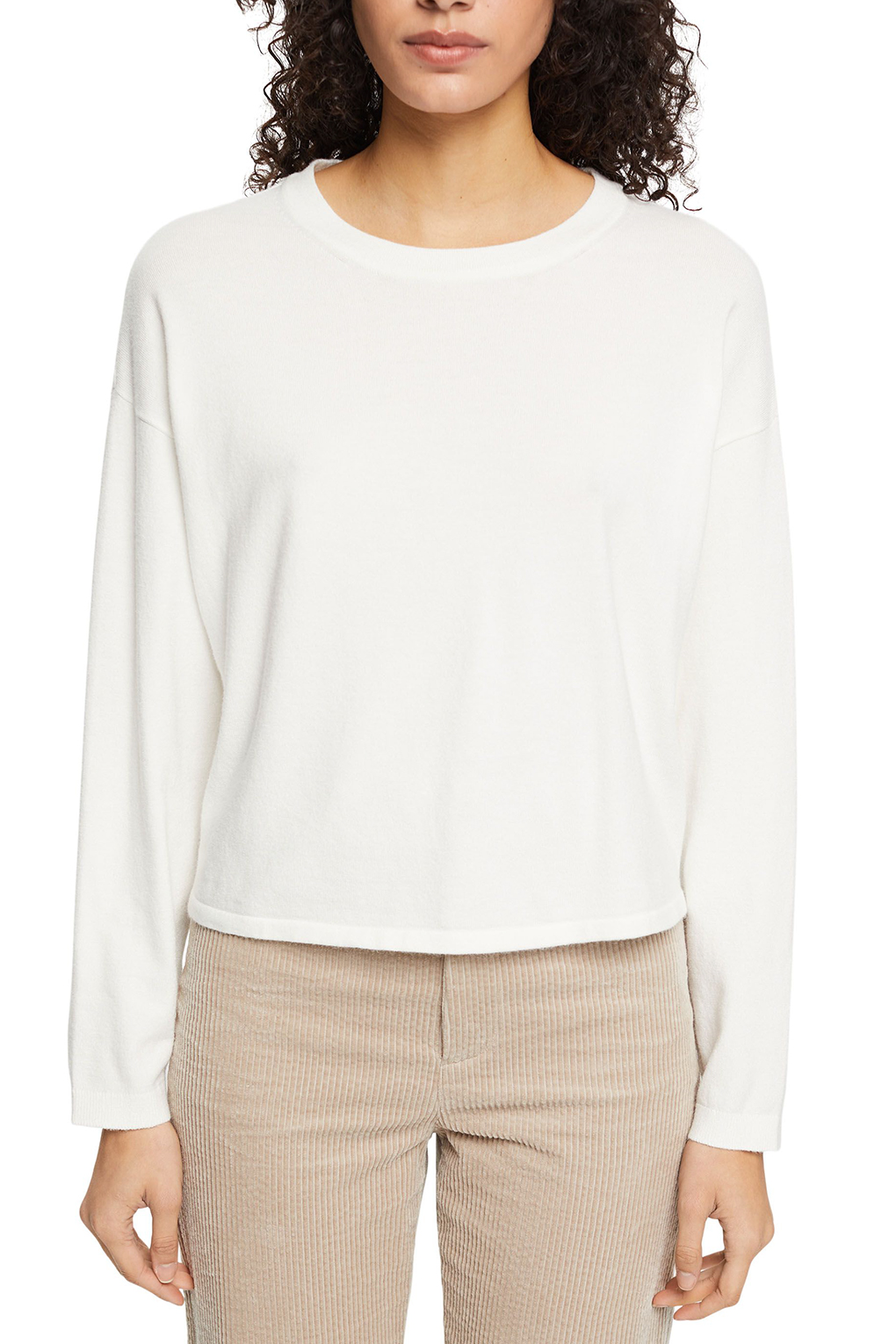 

Джемпер женский Esprit Casual 092EE1I349 белый XL, 092EE1I349