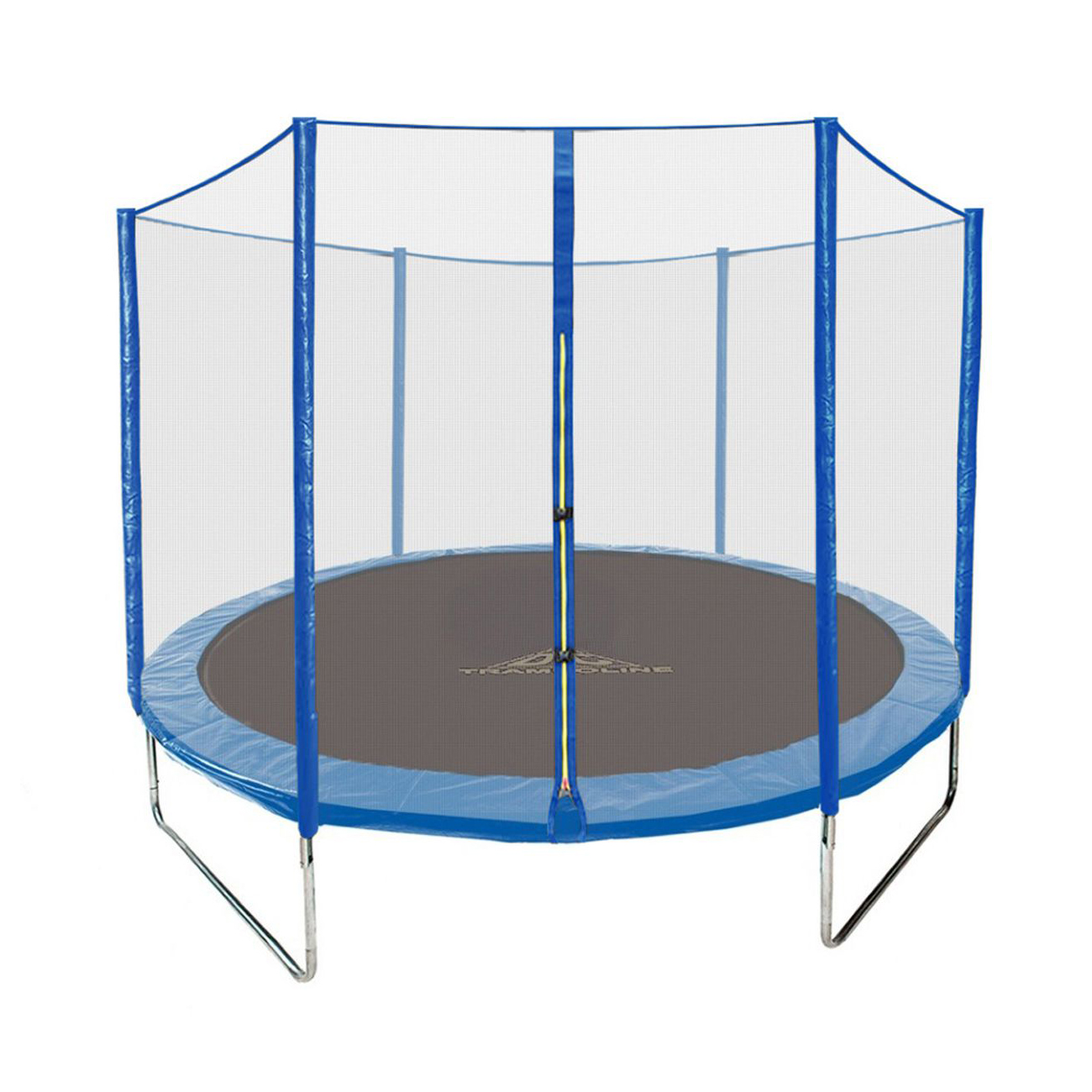 фото Батут dfc trampoline fitness 12ft (366см) с наружней сеткой, синий 12ft-tr-b
