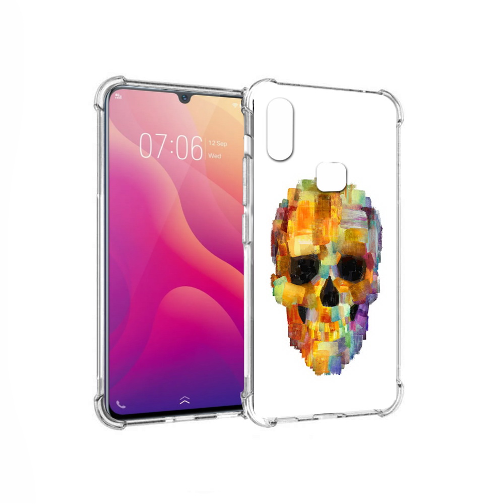 

Чехол MyPads Tocco для Vivo V11i нарисованный череп (PT119353.424.516), Прозрачный, Tocco