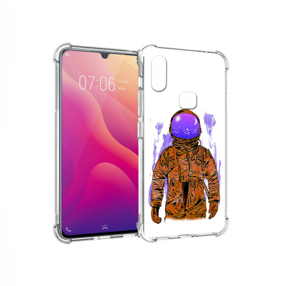 

Чехол MyPads Tocco для Vivo V11i нарисованный мужчина в скафандре (PT119353.424.510), Прозрачный, Tocco