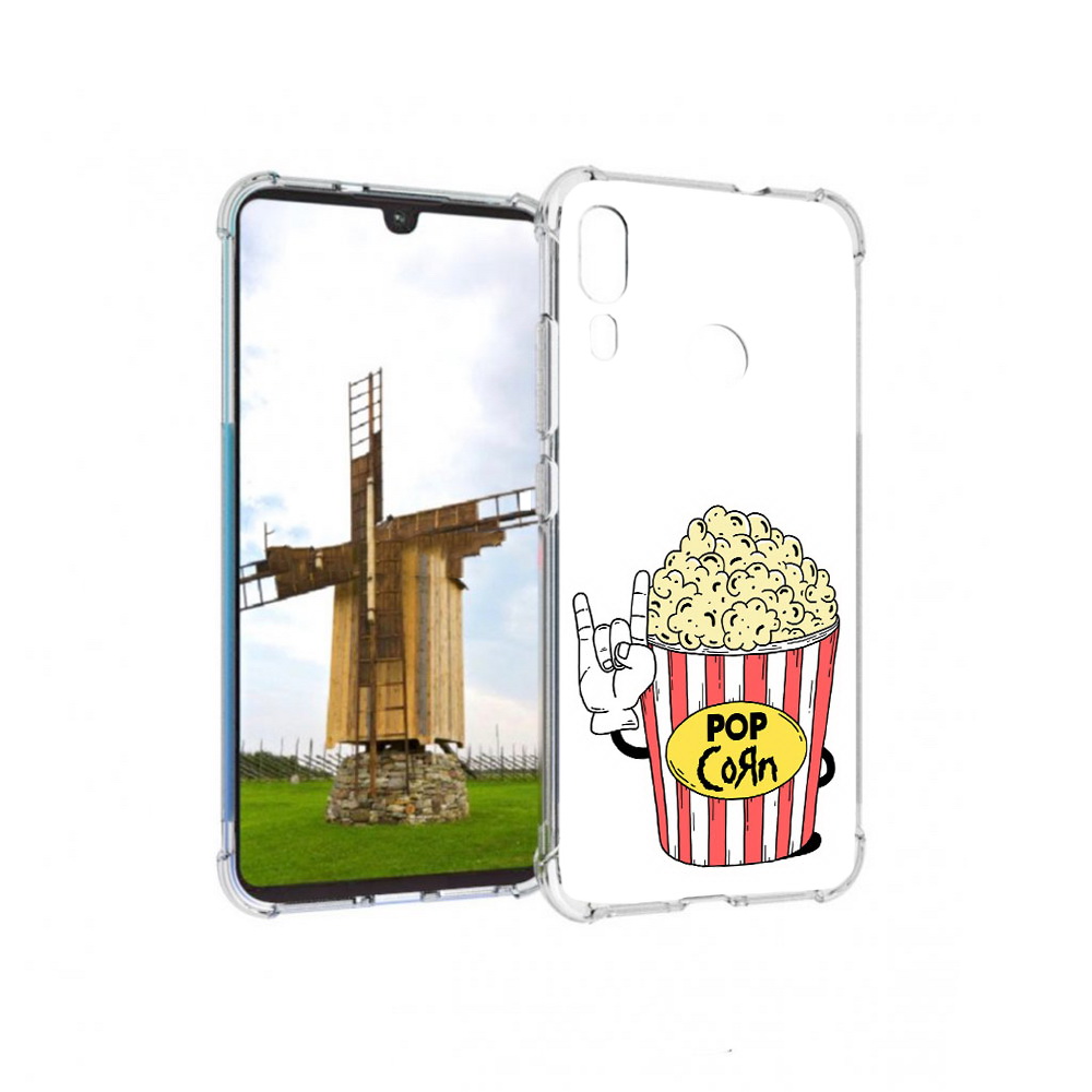 

Чехол MyPads Tocco для Motorola Moto E6 Plus крутой попкорн (PT150579.352.427), Прозрачный, Tocco