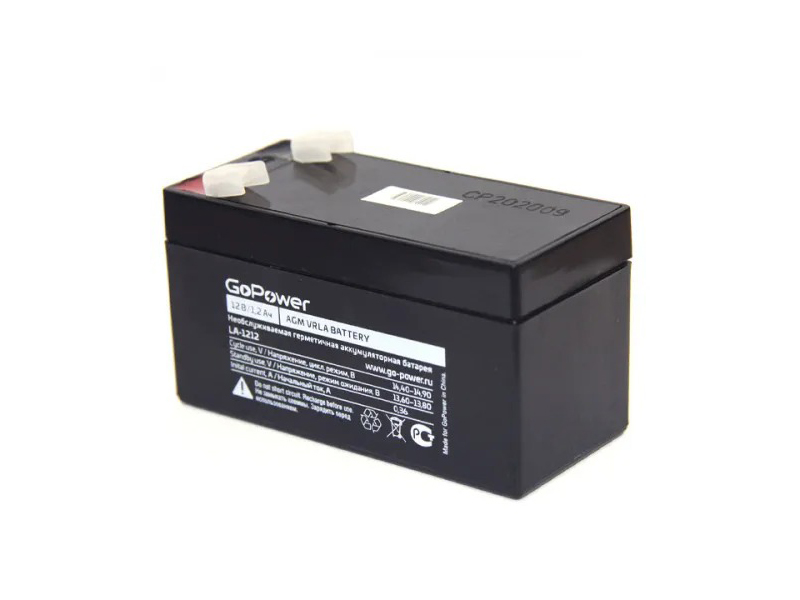 Аккумулятор для ИБП GoPower LA-1212 12V 1.2Ah 00-00015319