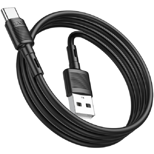 Кабель usb type-c - usb type-c Hoco 1 м черный