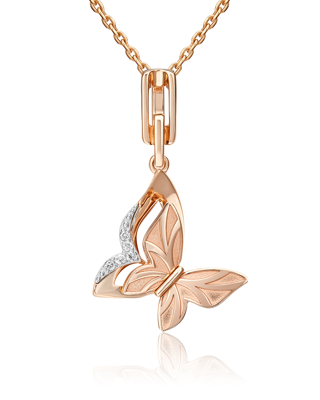 

Кулон из красного золота/белого золота PLATINA jewelry 03-3283-00-101-1111, бриллиант, 03-3283-00-101-1111