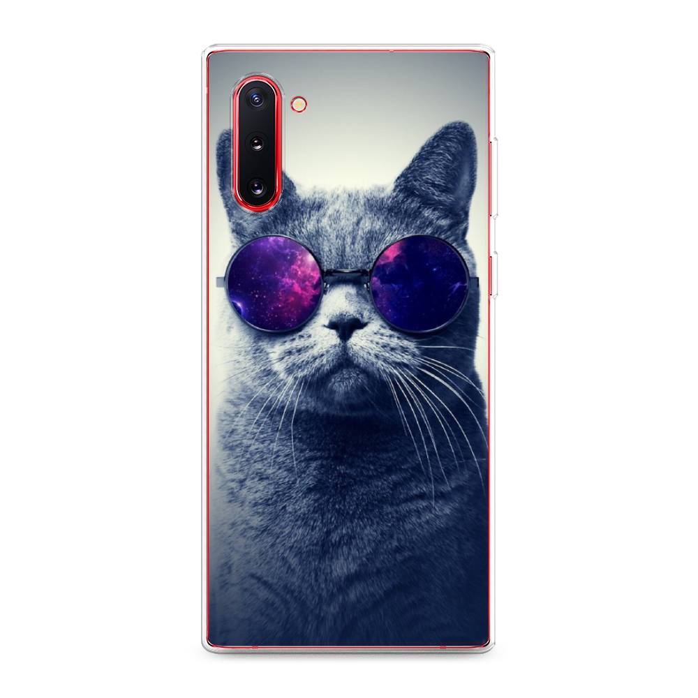 

Чехол Awog на Samsung Galaxy Note 10 "Космический кот", Разноцветный, 28650-1