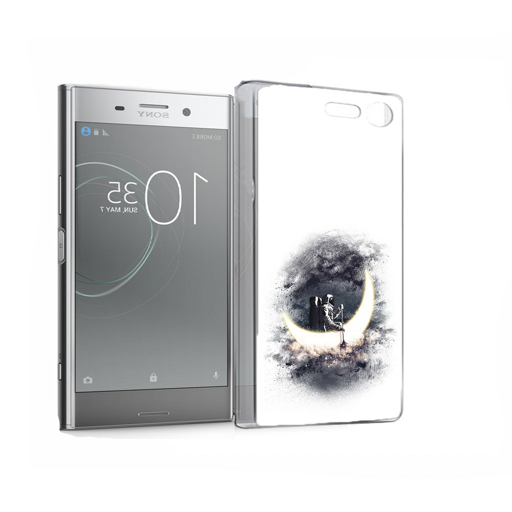 

Чехол MyPads Tocco для Sony Xperia XZ Premium лунный путешественник (PT67145.226.448), Прозрачный, Tocco