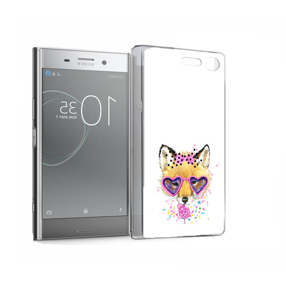 

Чехол MyPads Tocco для Sony Xperia XZ Premium лисенок с бантиком (PT67145.226.441), Прозрачный, Tocco