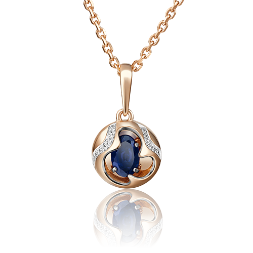 

Подвеска из золота с сапфиром PLATINA jewelry 03-2842-00-105-1110-30, 03-2842-00-105-1110-30