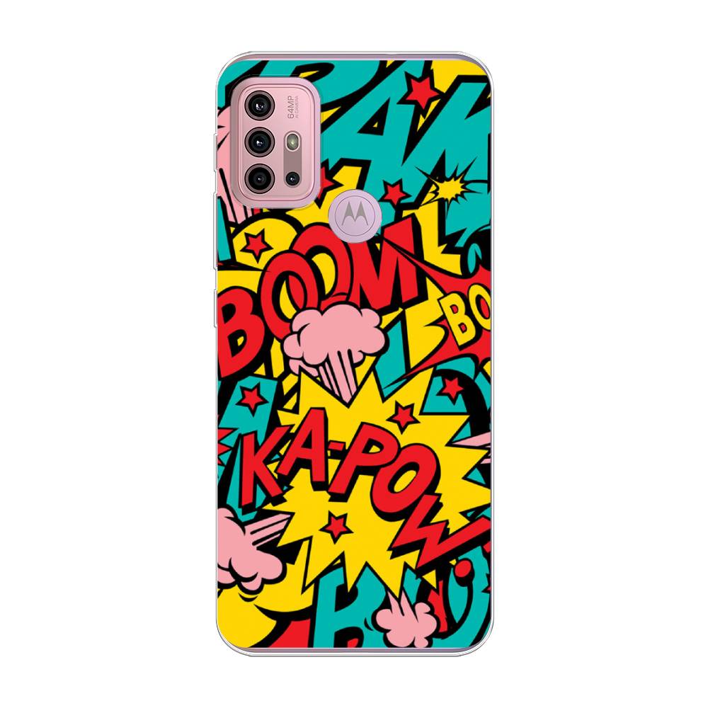

Чехол Awog на Lenovo K13 Note/Motorola Moto G10/G20/G30 "Постер pop art", Разноцветный, 242350-9