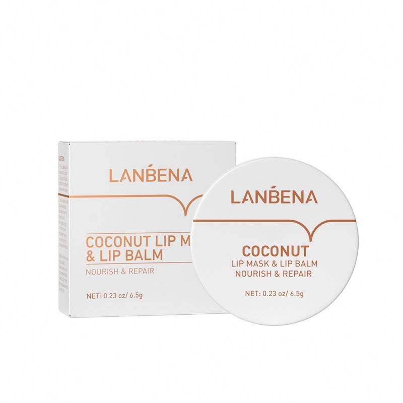 фото Маска-бальзам для губ с экстрактом кокоса lanbena