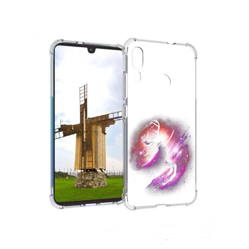 

Чехол MyPads Tocco для Motorola Moto E6 Plus звездный олень (PT150579.352.354), Прозрачный, Tocco