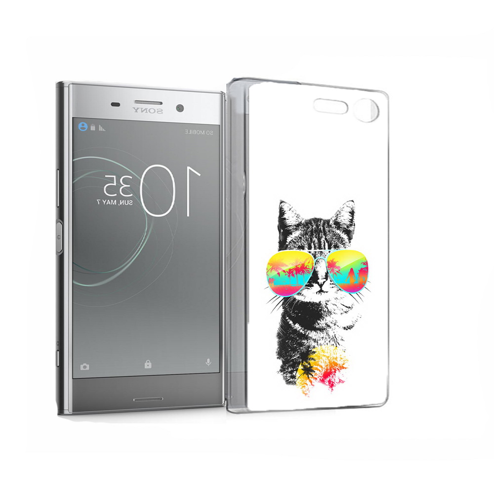 

Чехол MyPads Tocco для Sony Xperia XZ Premium крутой кот (PT67145.226.425), Прозрачный, Tocco