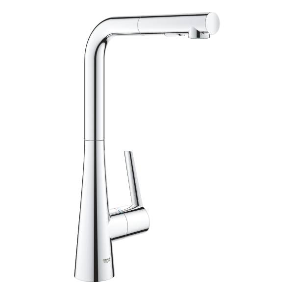 

Смеситель для кухонной мойки GROHE Scala с выдвижной лейкой, хром (30441000), 30441000