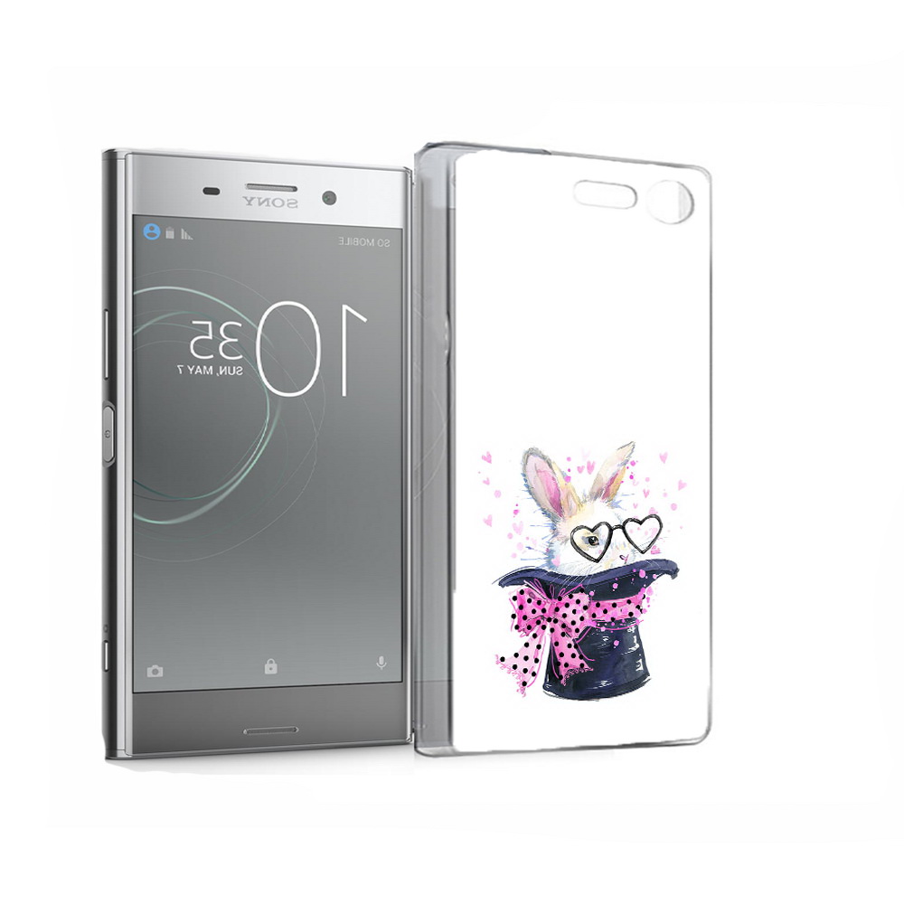 Чехол MyPads Tocco для Sony Xperia XZ Premium кролик в шляпе (PT67145.226.418)