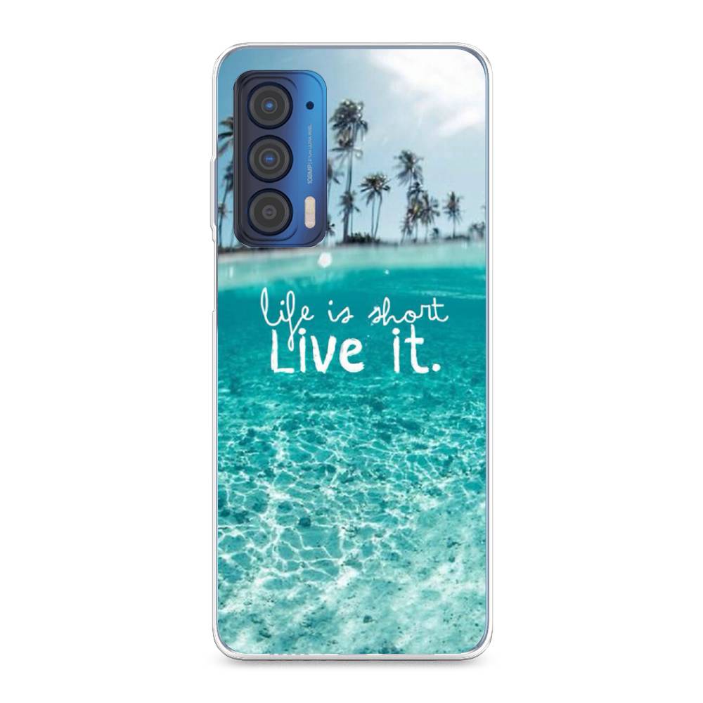 

Чехол Awog на Motorola Edge (2021) "Live it", Разноцветный, 242950-7