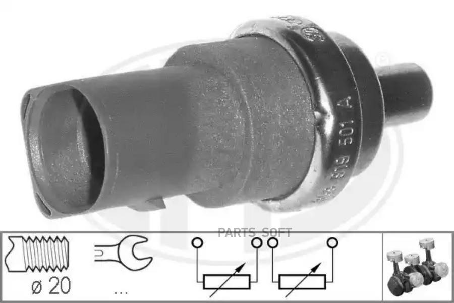 

Датчик температуры охлаждающей жидкости VAG/FORD/SKODA /зеленый 4pin ERA 330496