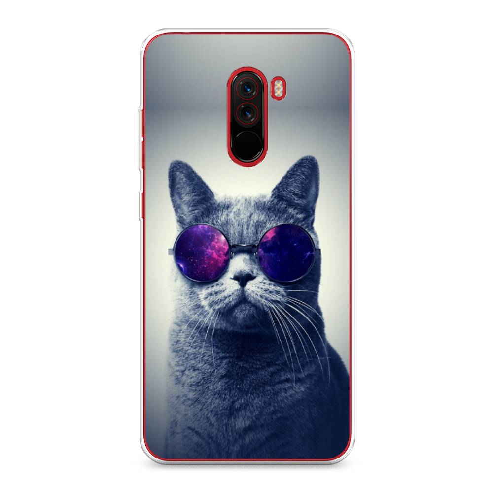 

Чехол Awog на Xiaomi Pocophone F1 "Космический кот", Разноцветный, 34450-1