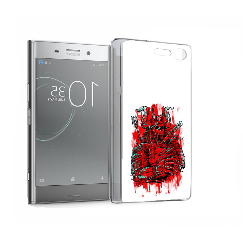 

Чехол MyPads Tocco для Sony Xperia XZ Premium красный скелет воин (PT67145.226.413), Прозрачный, Tocco