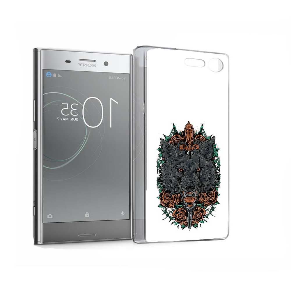 

Чехол MyPads Tocco для Sony Xperia XZ Premium красивый злой волк (PT67145.226.409), Прозрачный, Tocco