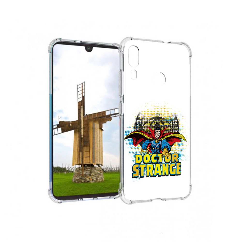 

Чехол MyPads Tocco для Motorola Moto E6 Plus доктор стренж рисунок (PT150579.352.335), Прозрачный, Tocco