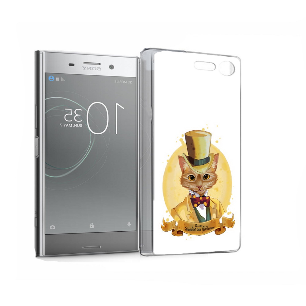 

Чехол MyPads Tocco для Sony Xperia XZ Premium кот юрист (PT67145.226.401), Прозрачный, Tocco