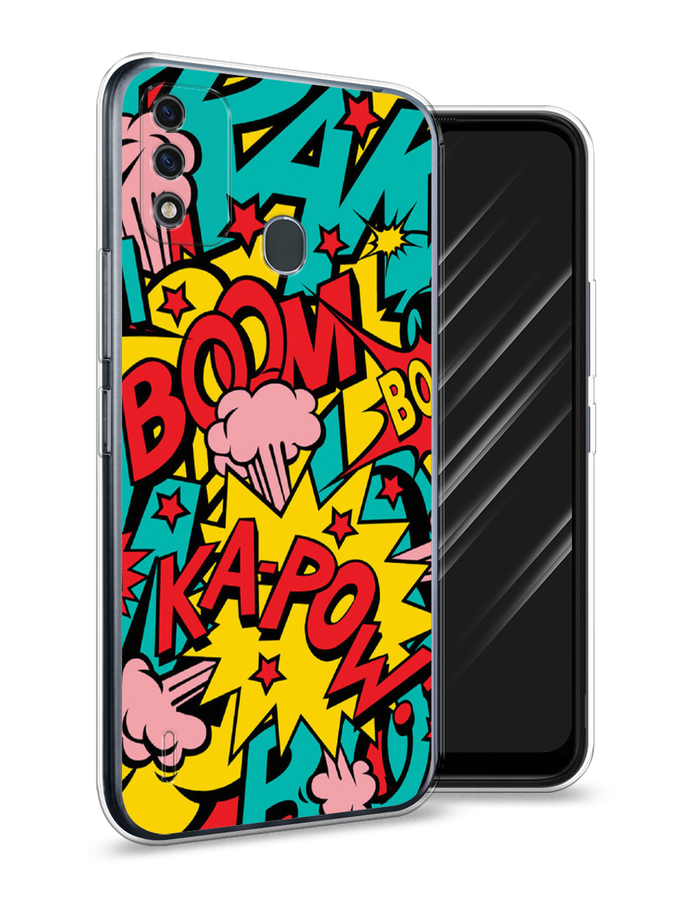 

Чехол Awog на Itel A48 "Постер pop art", Разноцветный, 3200150-9