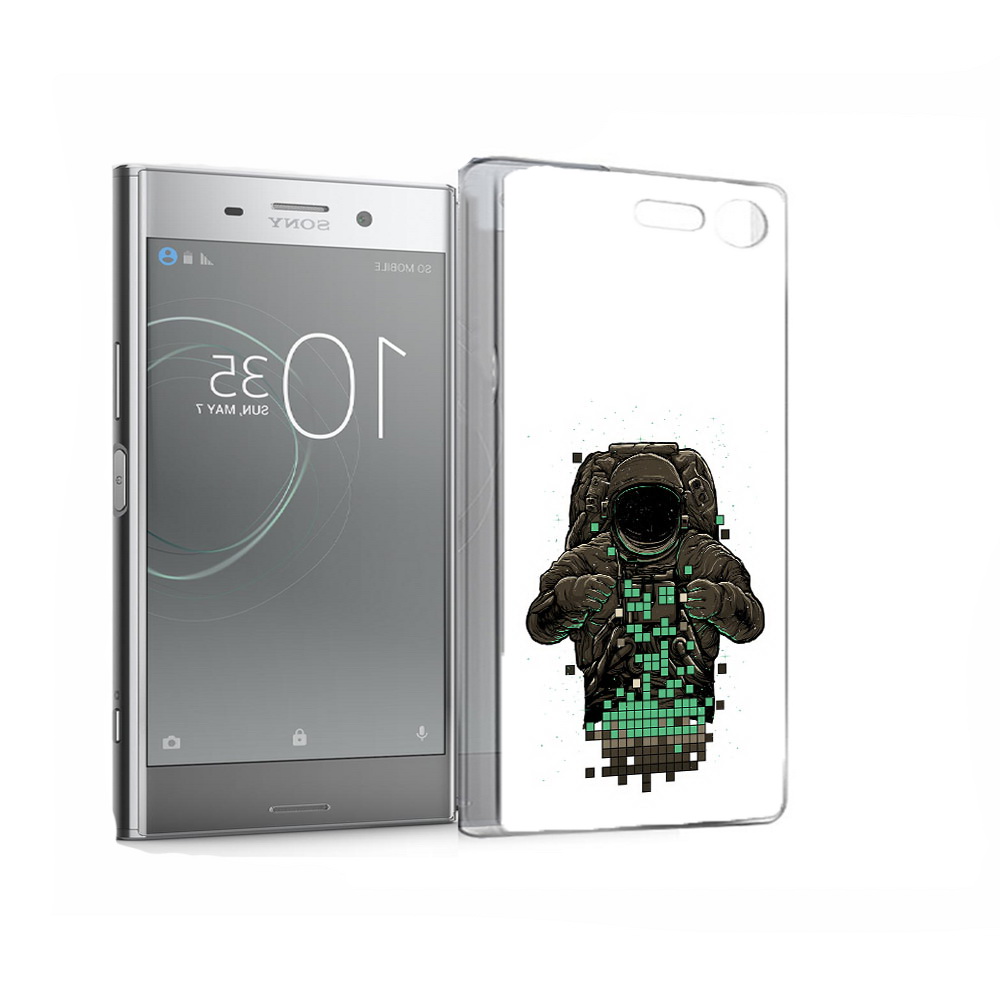 

Чехол MyPads Tocco для Sony Xperia XZ Premium космонавт с пикселями (PT67145.226.394), Прозрачный, Tocco