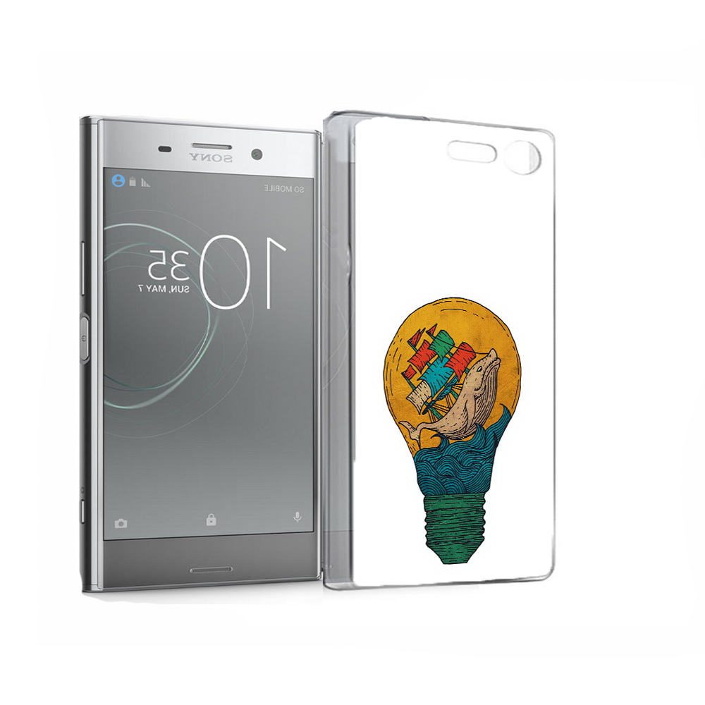 

Чехол MyPads Tocco для Sony Xperia XZ Premium кит в лампочке с парусами (PT67145.226.387), Прозрачный, Tocco