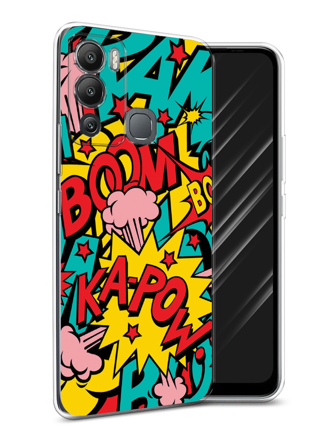 

Чехол Awog на Infinix Hot 12i "Постер pop art", Разноцветный, 3101250-9