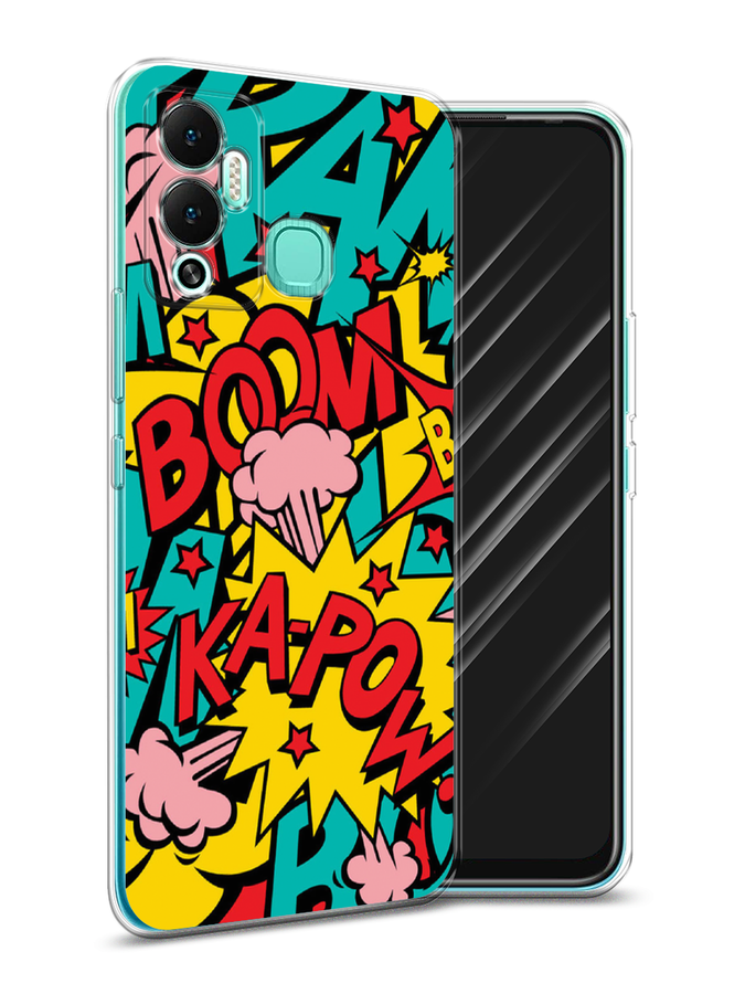 

Чехол Awog на Infinix Hot 12 Play "Постер pop art", Разноцветный, 3101750-9