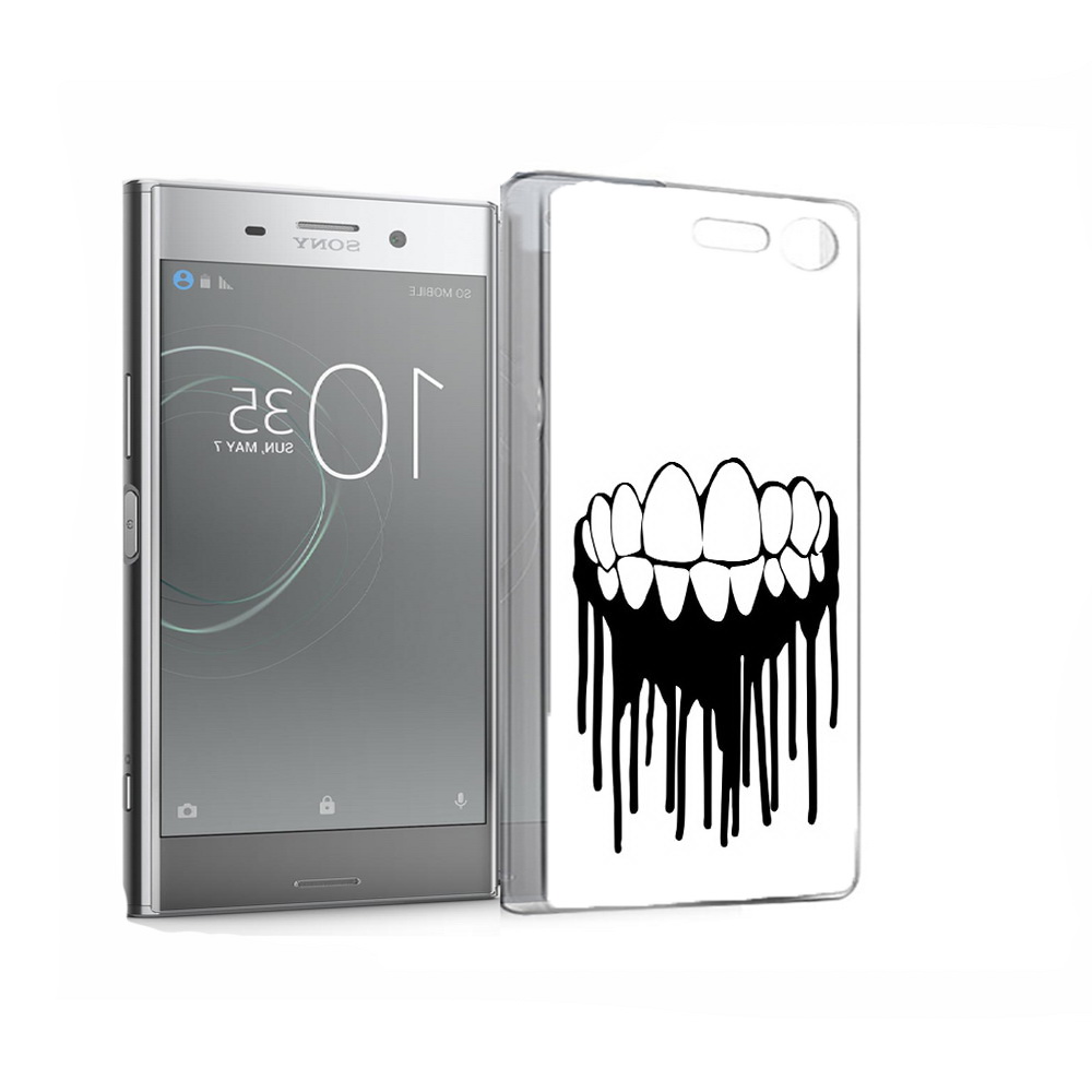 

Чехол MyPads Tocco для Sony Xperia XZ Premium зубы (PT67145.226.372), Прозрачный, Tocco