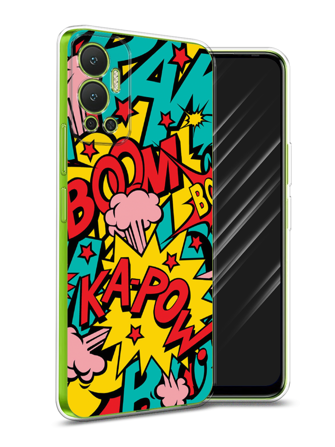 

Чехол Awog на Infinix Hot 12 "Постер pop art", Разноцветный, 3101350-9