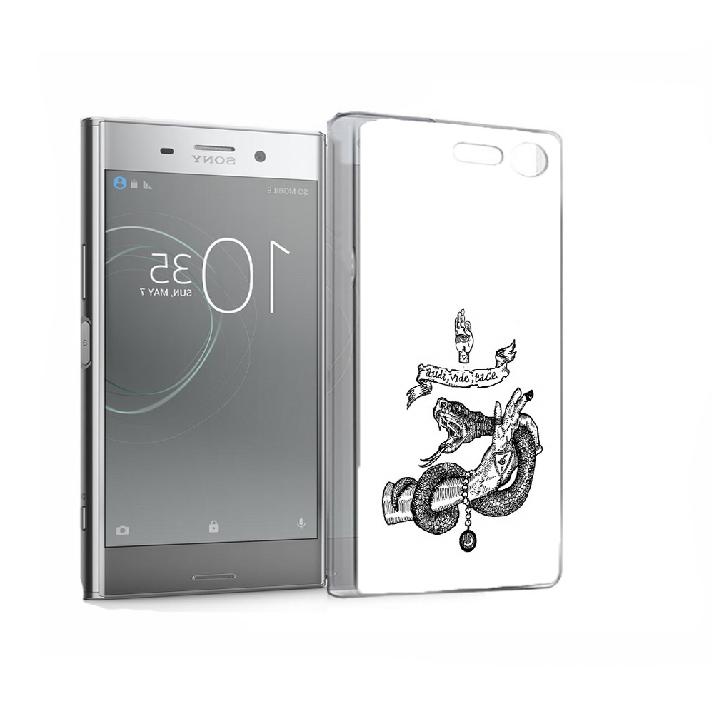 

Чехол MyPads Tocco для Sony Xperia XZ Premium змея на руке рисунок (PT67145.226.366), Прозрачный, Tocco