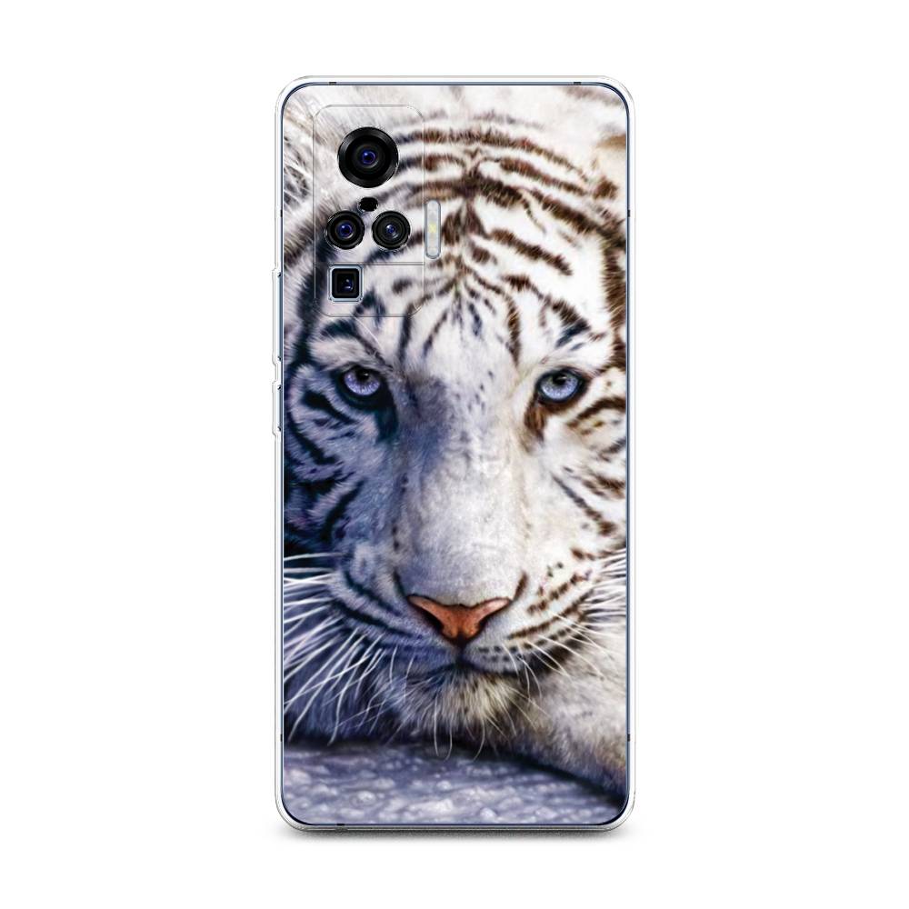 

Чехол на Vivo X50 Pro "Бенгальский тигр", Коричневый;белый, 262350-1