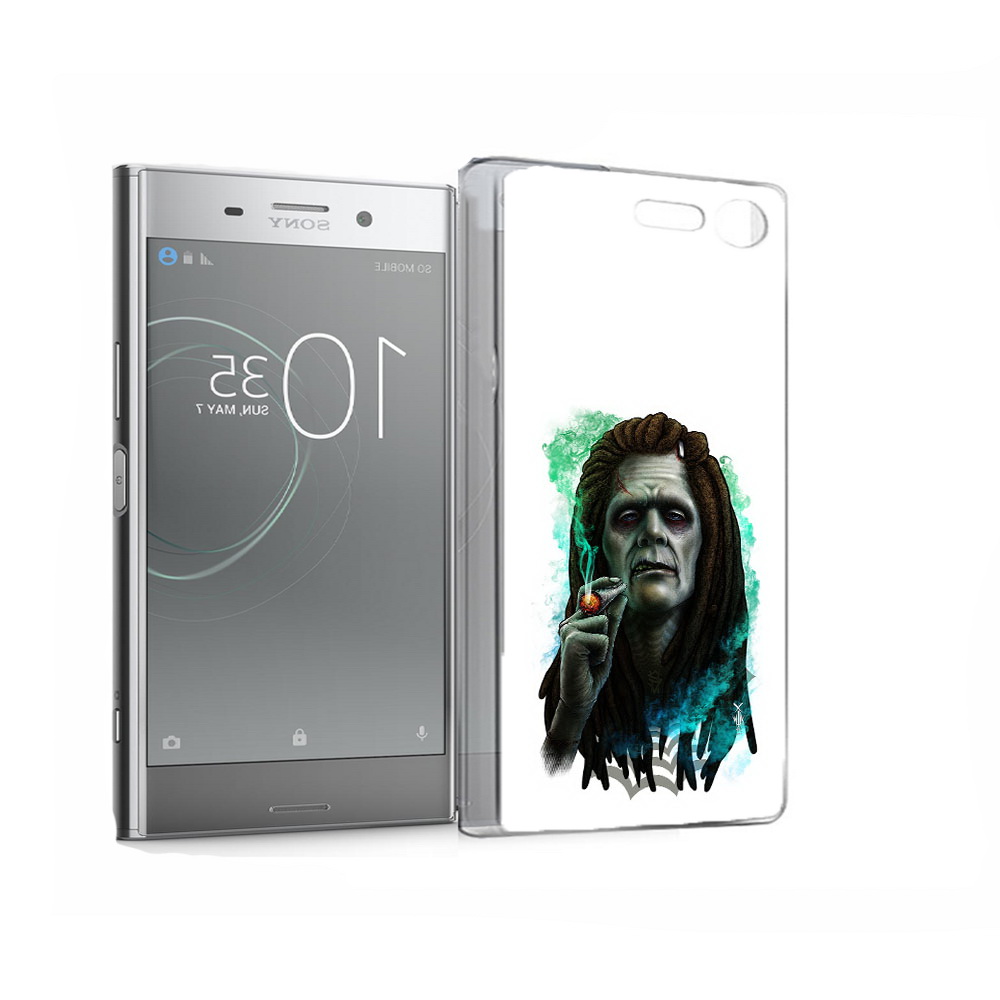 

Чехол MyPads Tocco для Sony Xperia XZ Premium зеленый мужчина с сигаретой, Прозрачный, Tocco