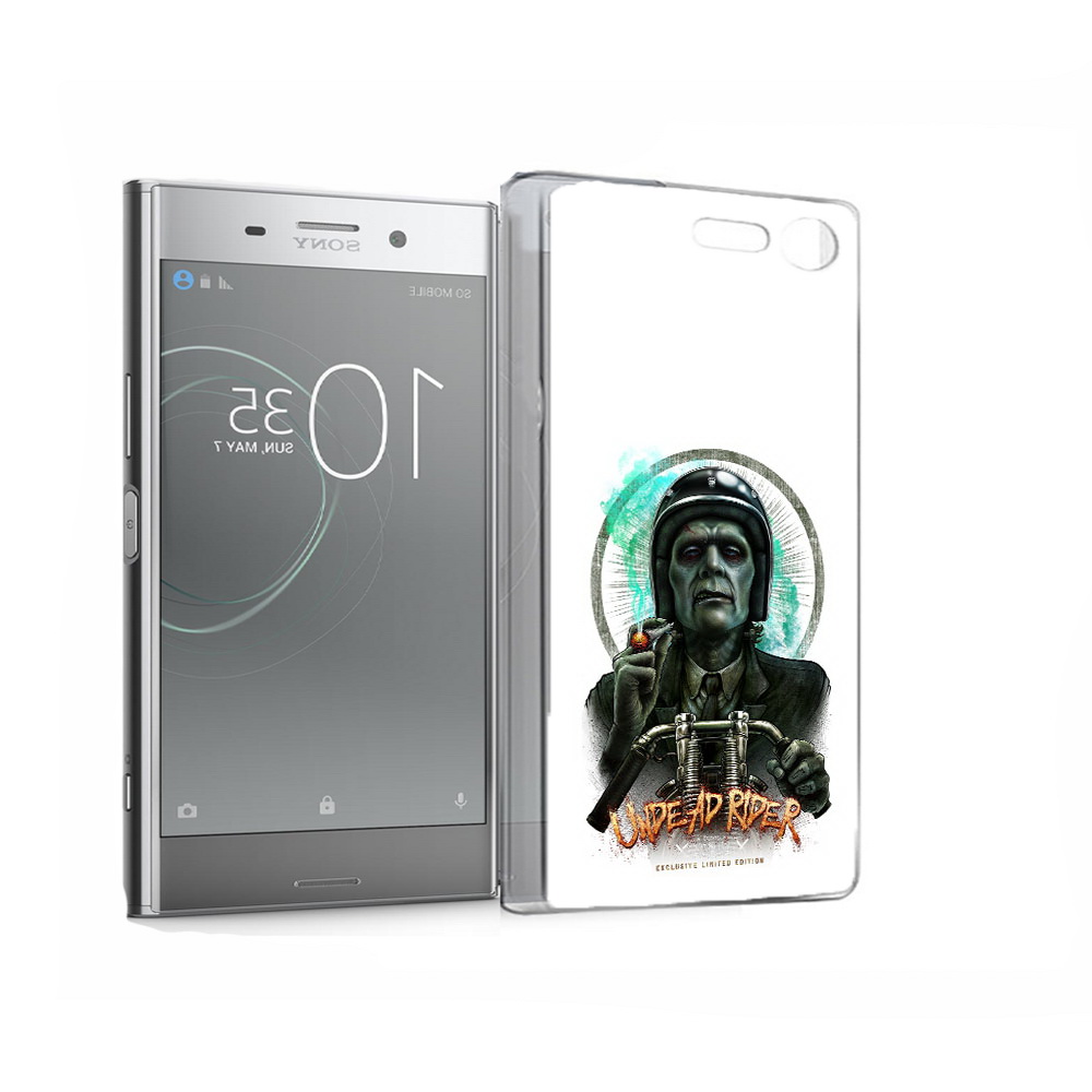 

Чехол MyPads Tocco для Sony Xperia XZ Premium зеленый мужчина с сигаретой на мотоцикле, Прозрачный, Tocco