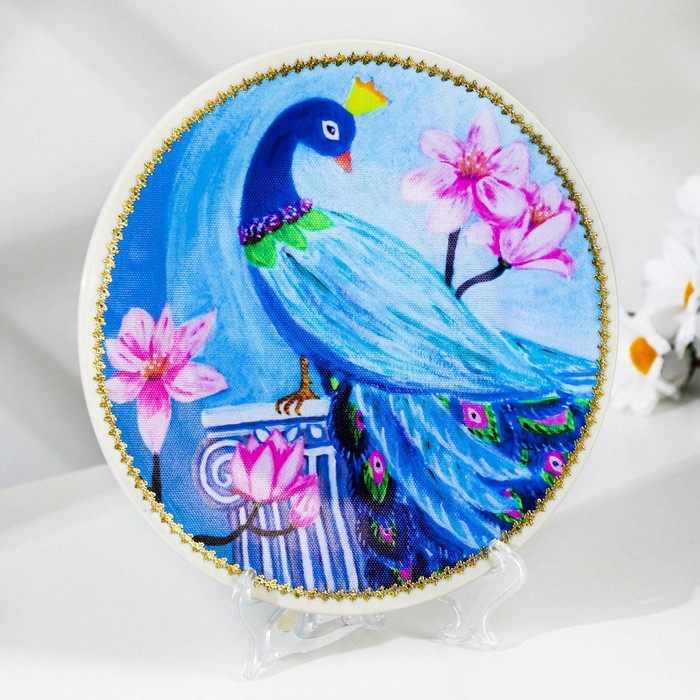 фото Тарелка декоративная «райская птичка», настенная, d = 19,5 см nobrand