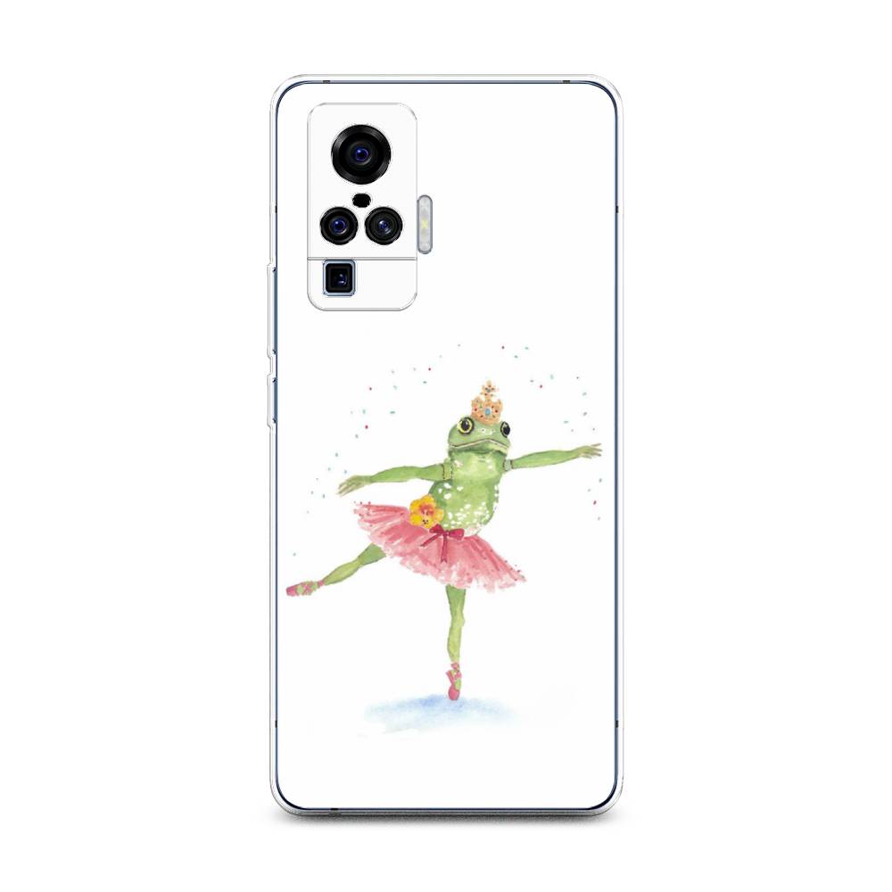 

Чехол на Vivo X50 Pro "Лягушка-балерина", Зеленый, 262350-4