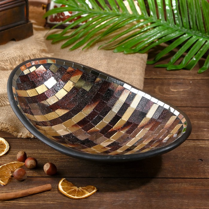 

Тарелка декоративная "Мэриэл" керамика 30х20х7,5 см, Indonesian style