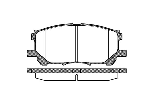 

Колодки дисковые п. Lexus RX300 all 03> 1039 00 =D2249-01=FDB1715 [0446548080]