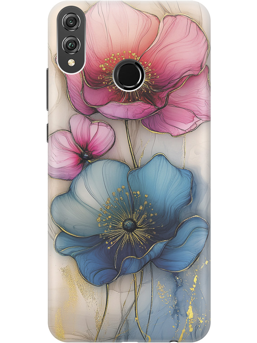 

Силиконовый чехол на Honor 8X с принтом "Голубые и розовые ирисы", Прозрачный;голубой;розовый, 719355523